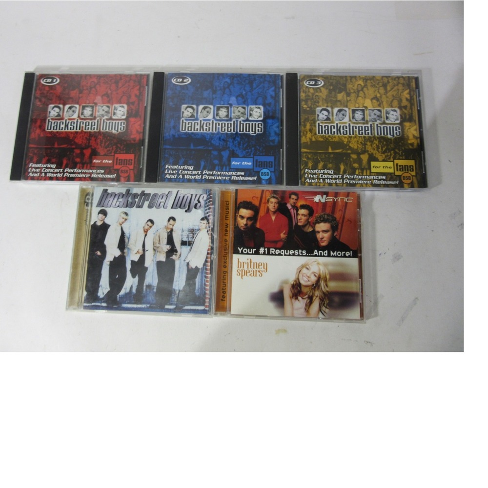 Backstreet Boys NSYNC Britney Spears CD Lot 5 Discs Y2K Pop Music